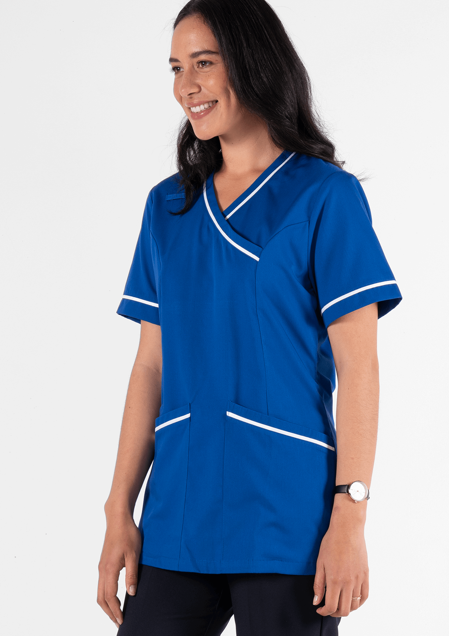 Dahlia Crossover Tunic - royal