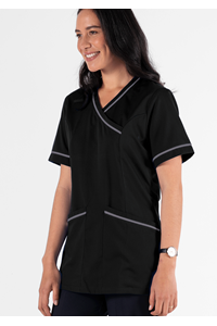 Dahlia Crossover Tunic - black