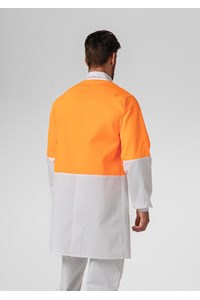 Food Dustcoat, Day Compliant - orange/white