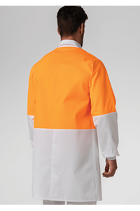 Food Dustcoat, Day Compliant - orange/white
