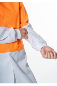 Food Dustcoat, Day Compliant - orange/white
