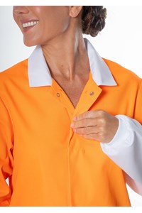 Food Dustcoat, Day Compliant - orange/white