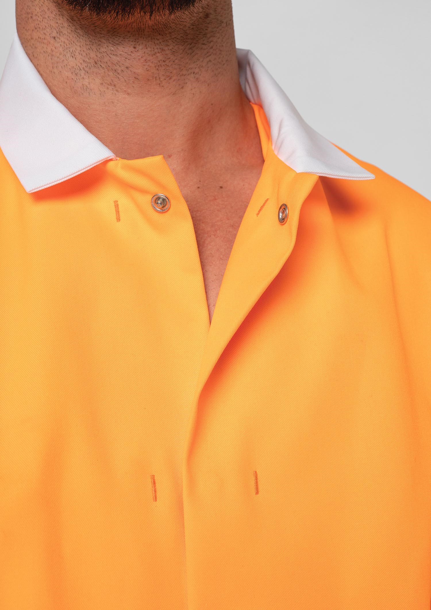 Food Dustcoat, Day Compliant - orange/white
