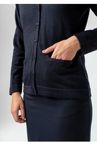 Alberta Button Cardigan - french navy