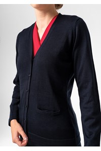 Alberta Button Cardigan - french navy