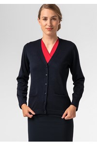 Alberta Button Cardigan - french navy