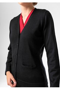 Alberta Button Cardigan - black