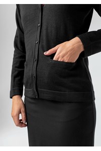 Alberta Button Cardigan - black