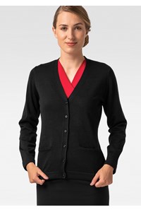 Alberta Button Cardigan - black