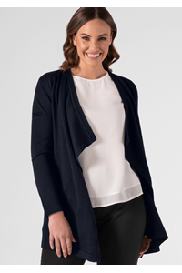 Victoria Drape Cardigan - french navy