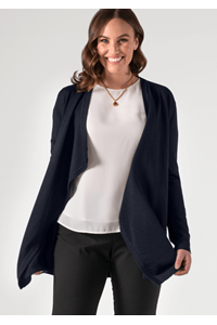 Victoria Drape Cardigan - french navy