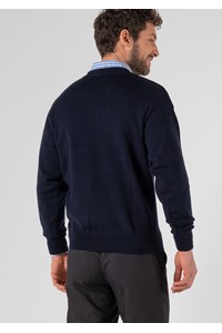 Ontario V-Neck Jersey - navy