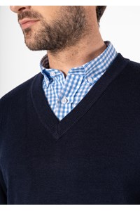 Ontario V-Neck Jersey - navy