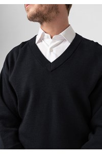 Ontario V-Neck Jersey - black