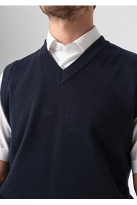 Ontario V-Neck Vest - navy