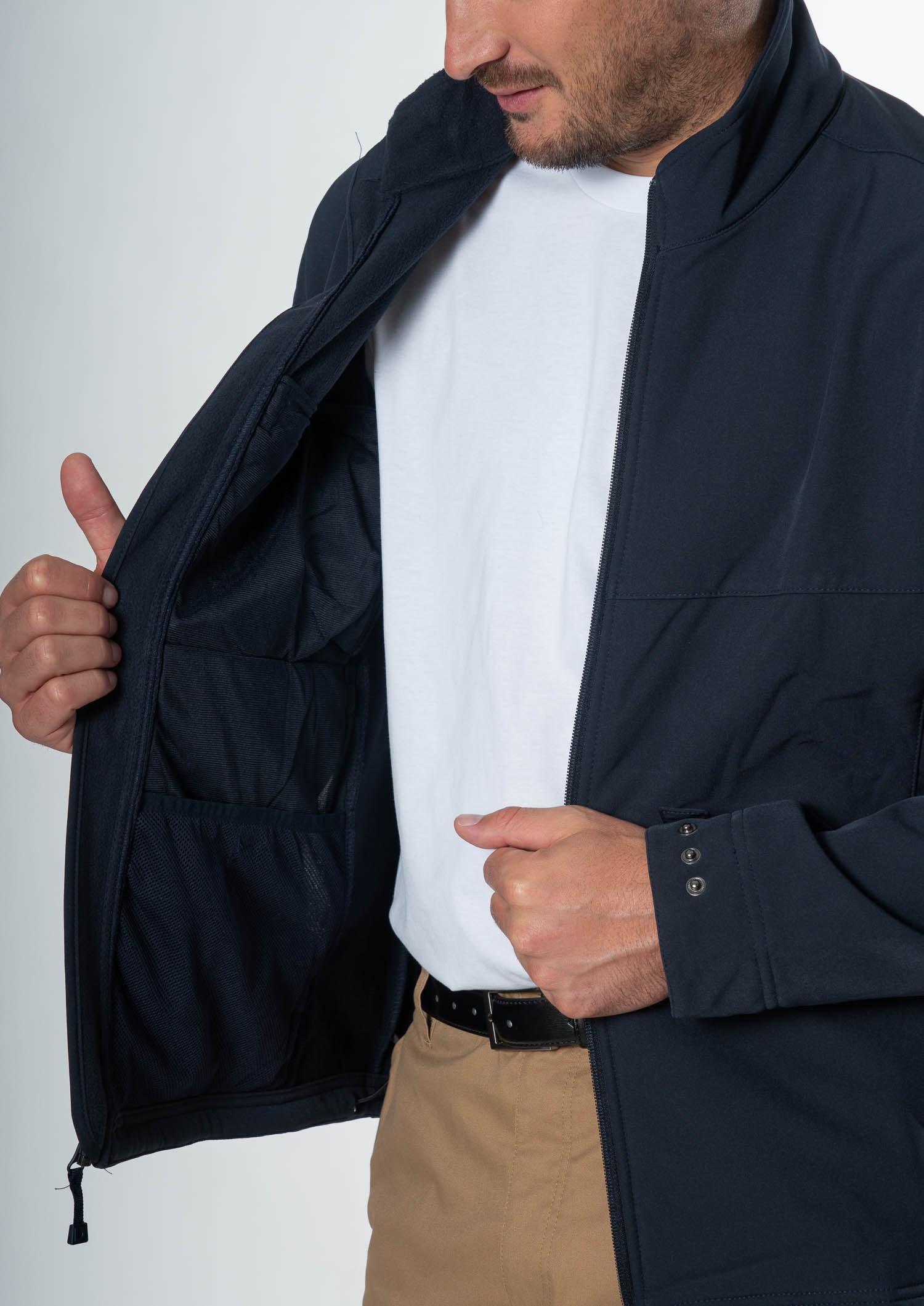 Everest Men's Soft Shell Jacket - navy