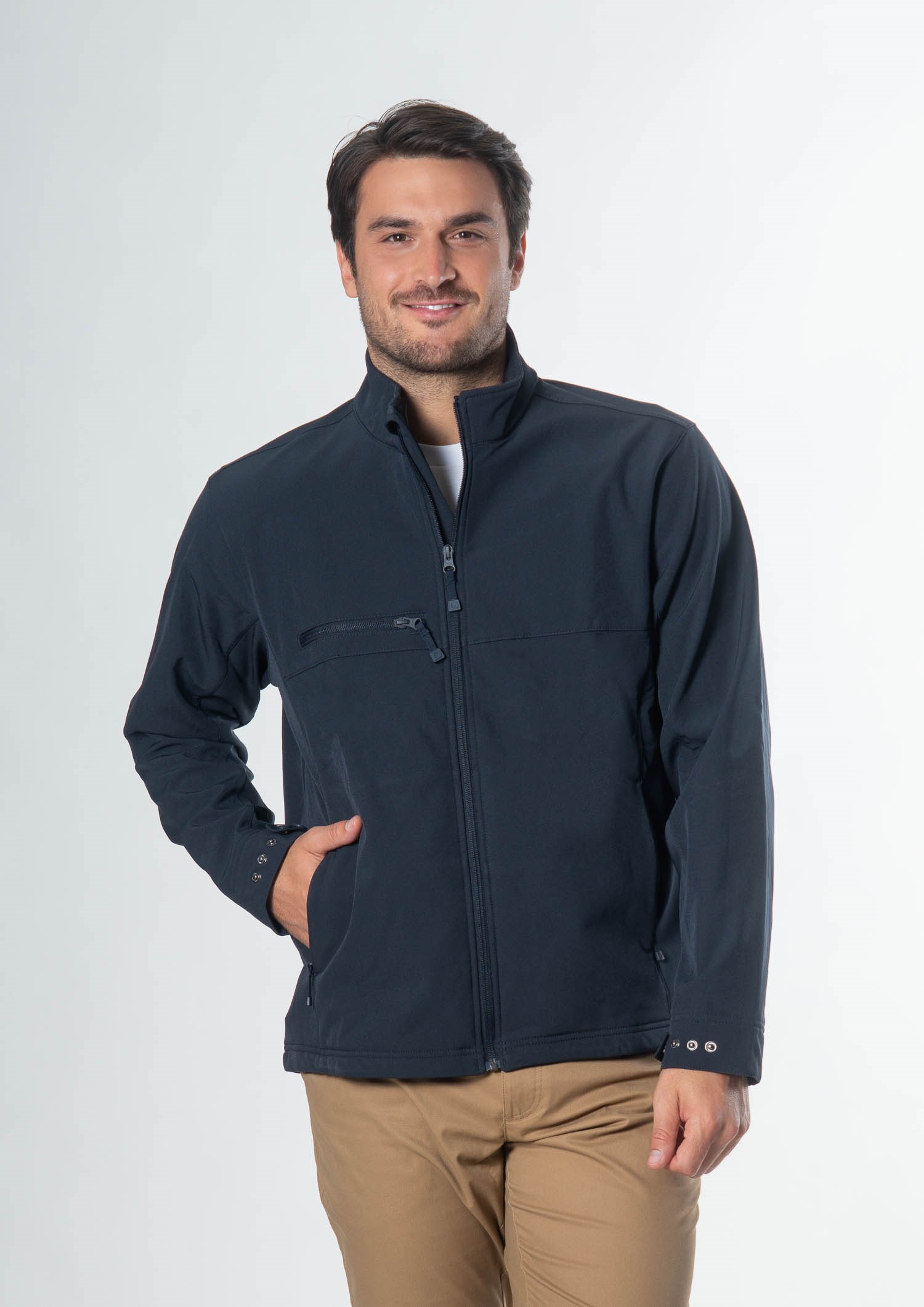 Everest Men's Soft Shell Jacket - navy