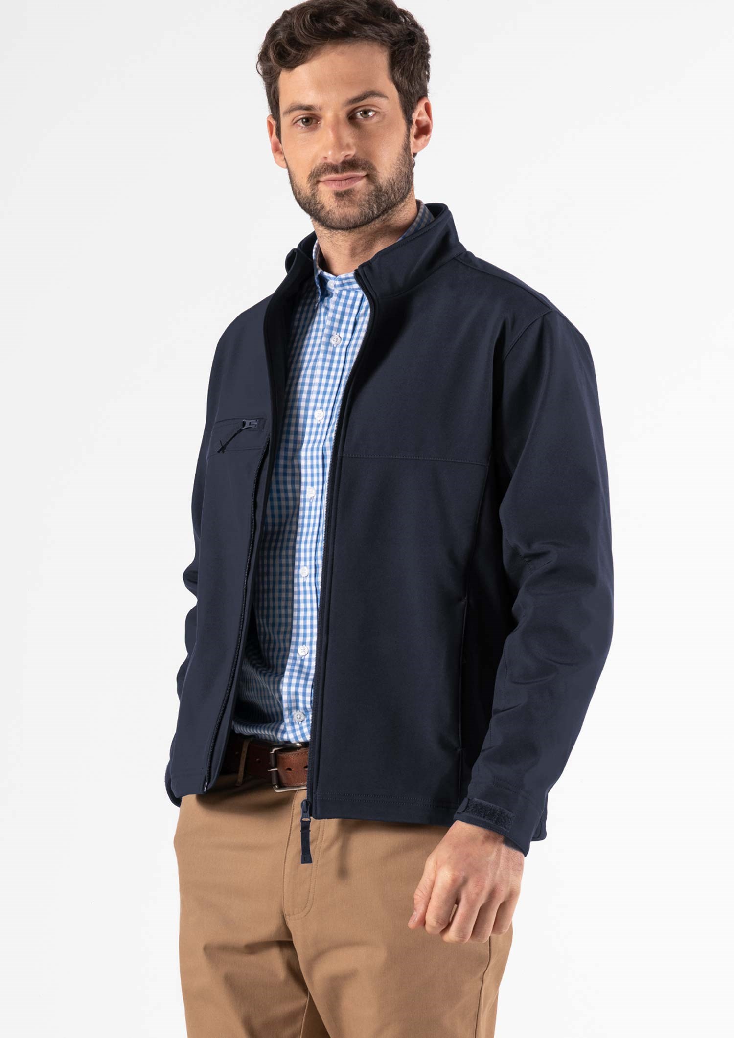 Everest Men's Soft Shell Jacket - navy