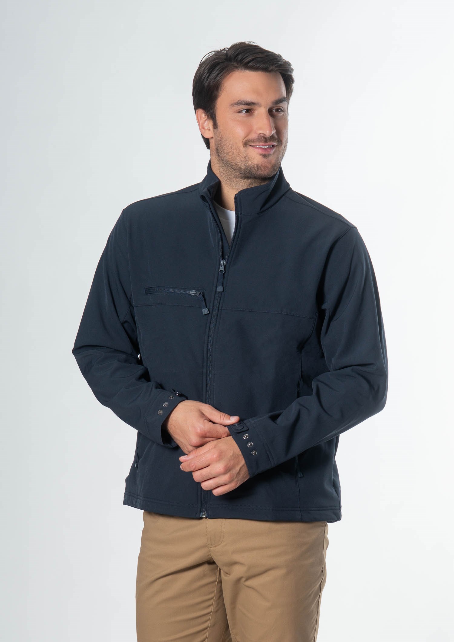 Everest Men's Soft Shell Jacket - navy