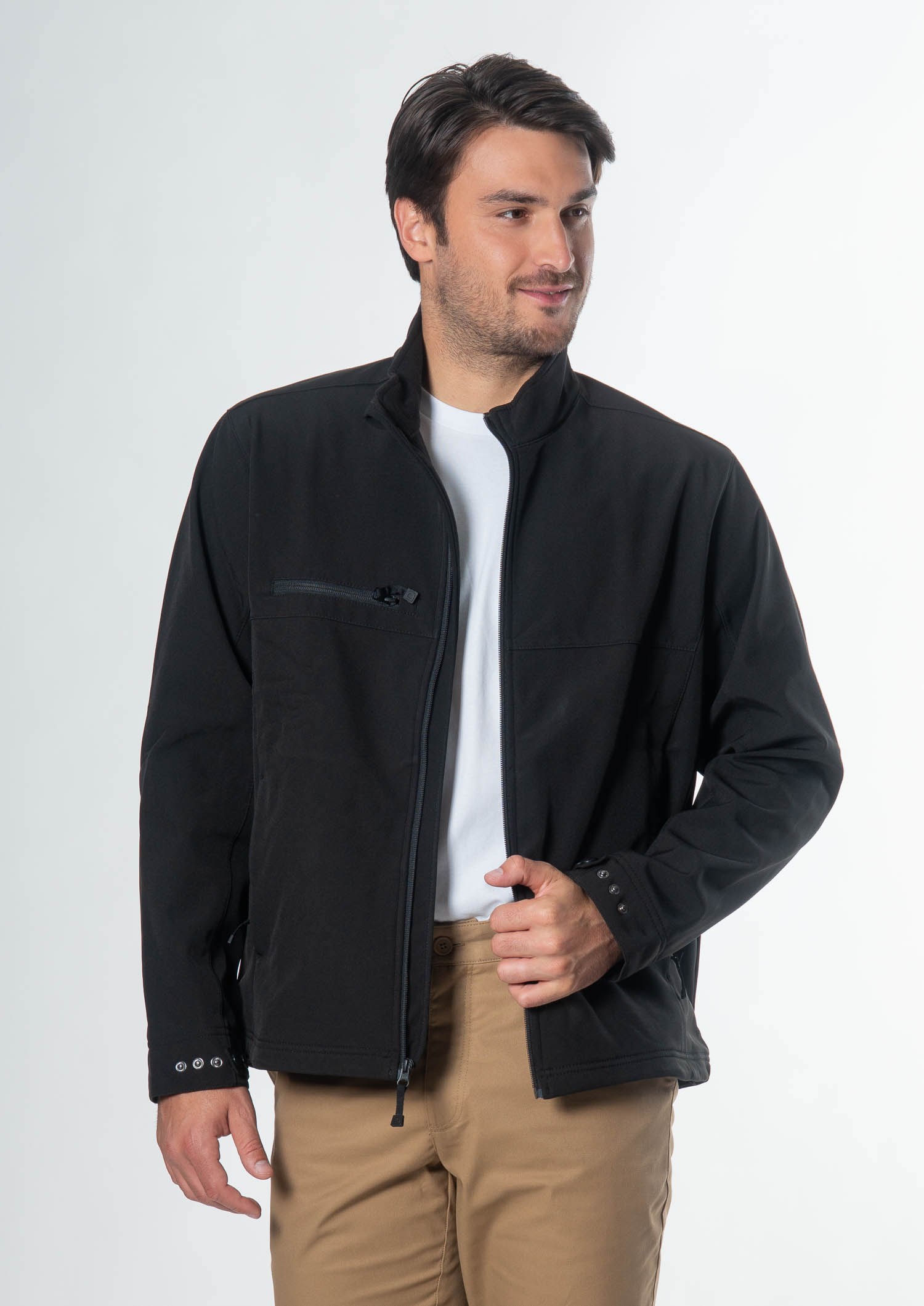 Everest Men's Soft Shell Jacket - black