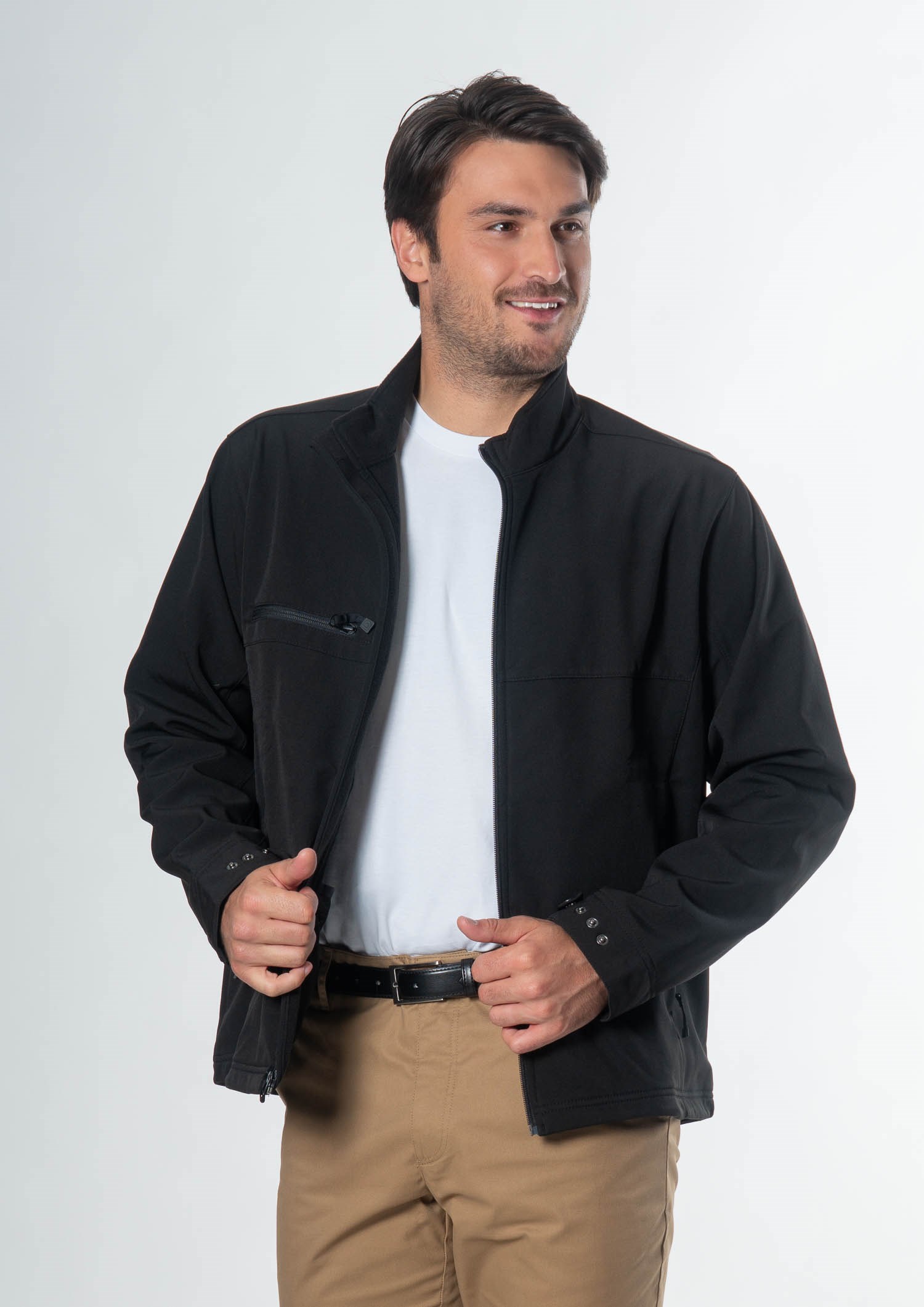 Everest Men's Soft Shell Jacket - black