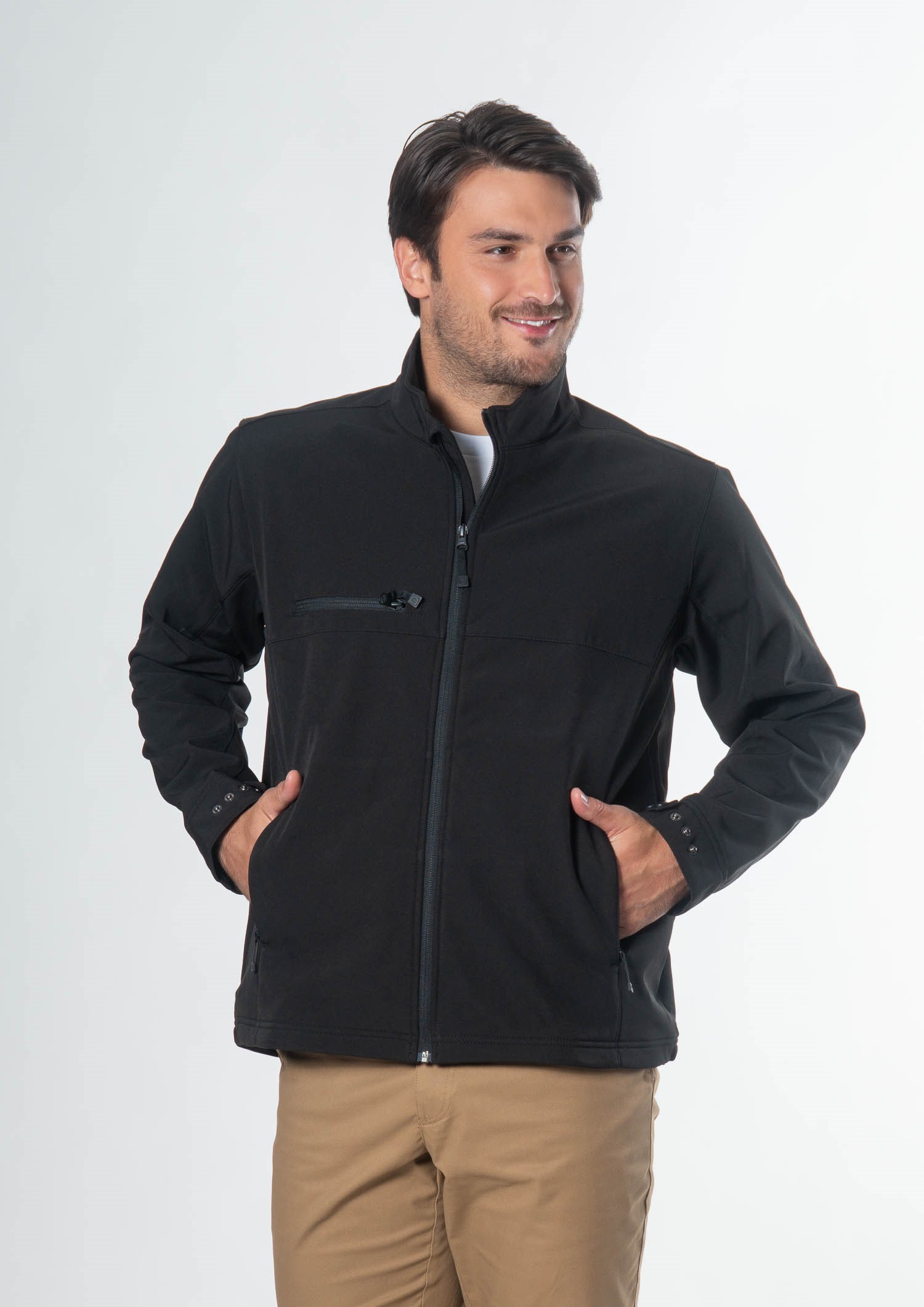 Everest Men's Soft Shell Jacket - black