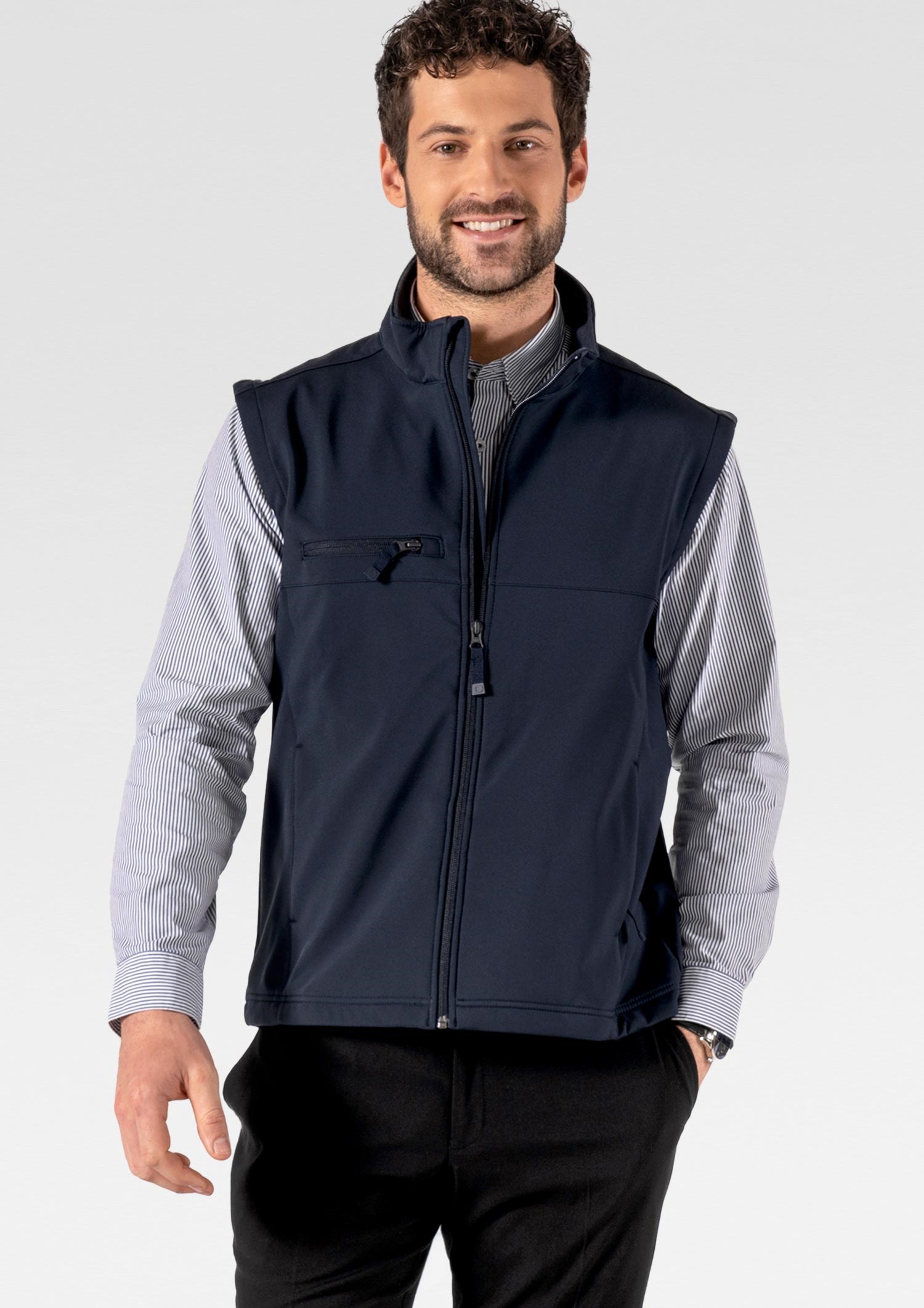 Everest Men's Soft Shell Vest - navy