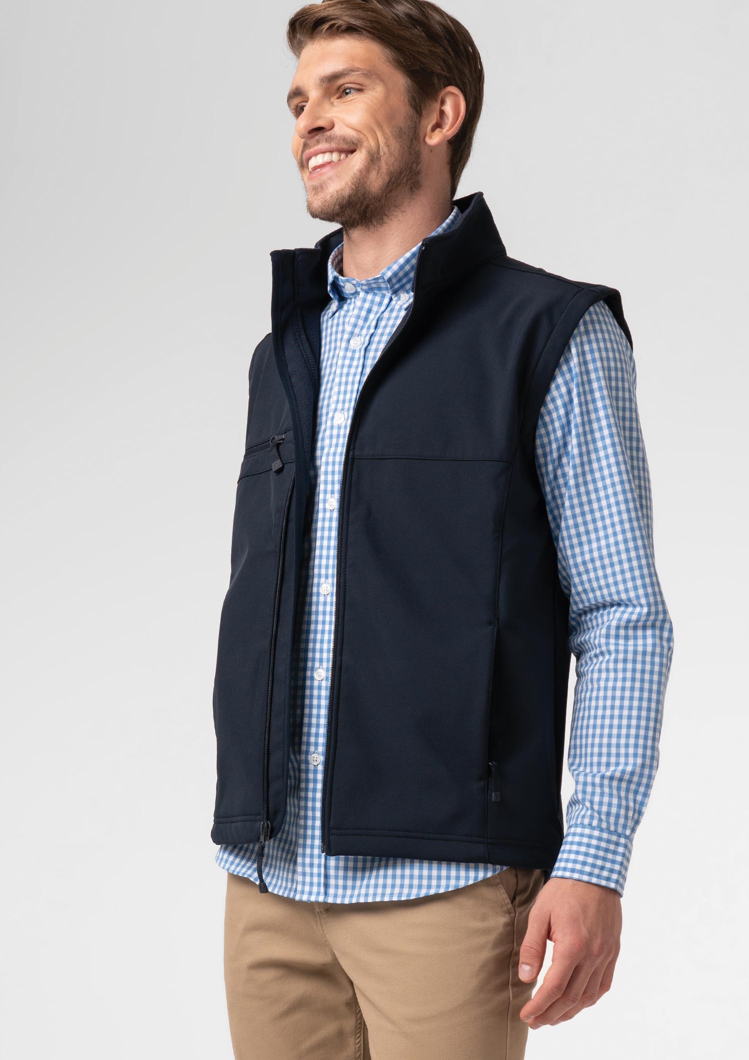 Everest Men's Soft Shell Vest - navy