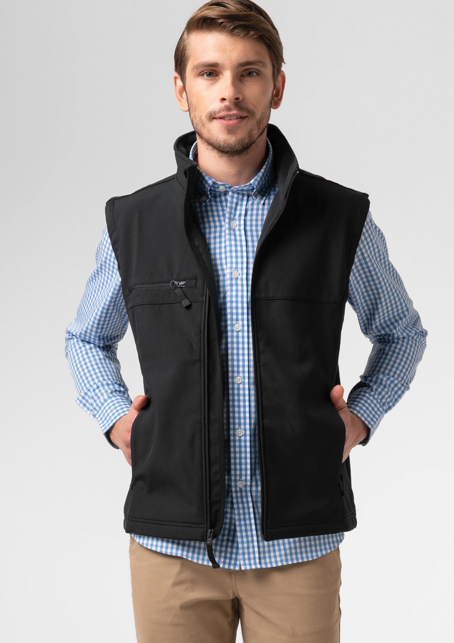 Everest Men's Soft Shell Vest - black