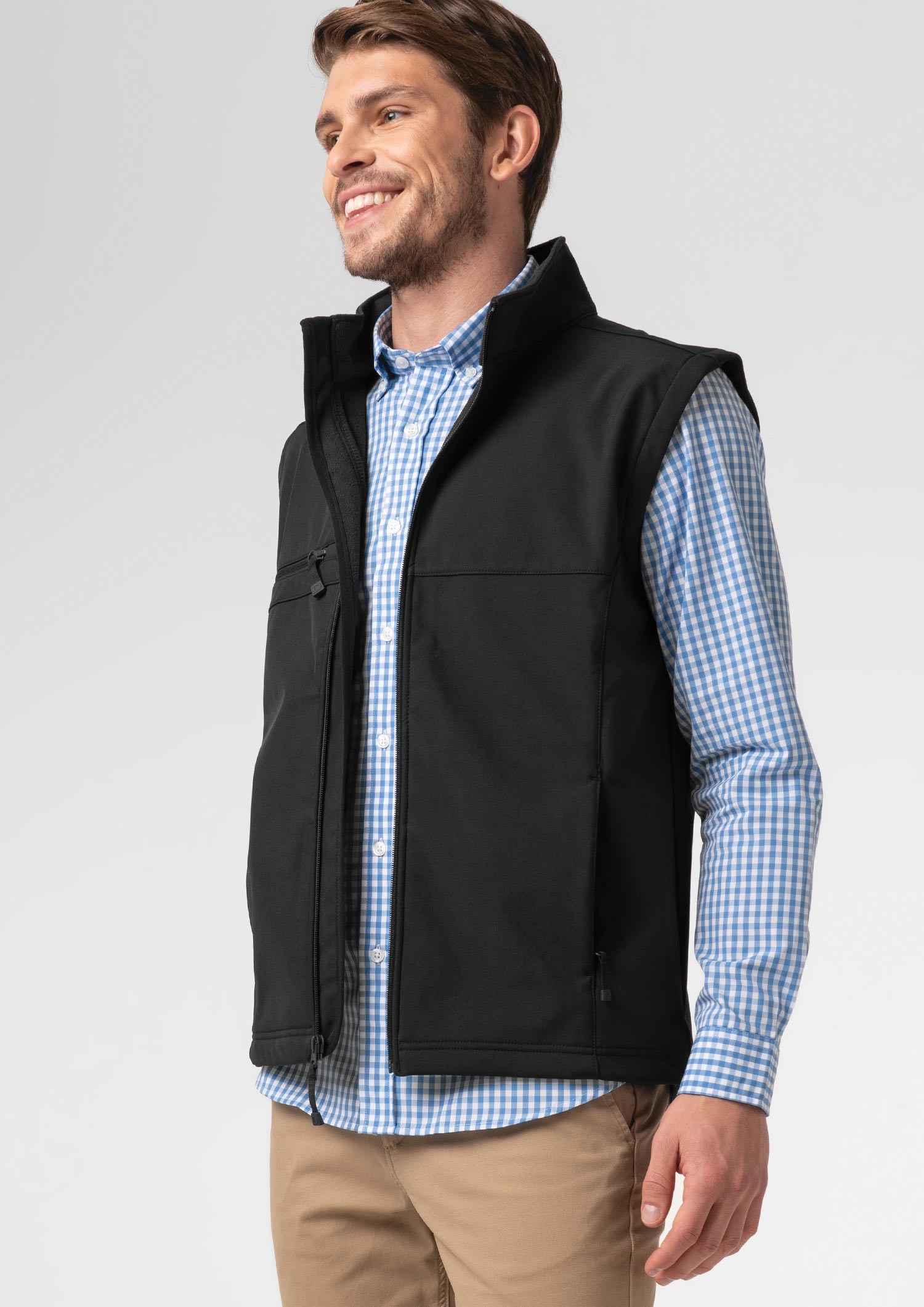 Everest Men's Soft Shell Vest - black