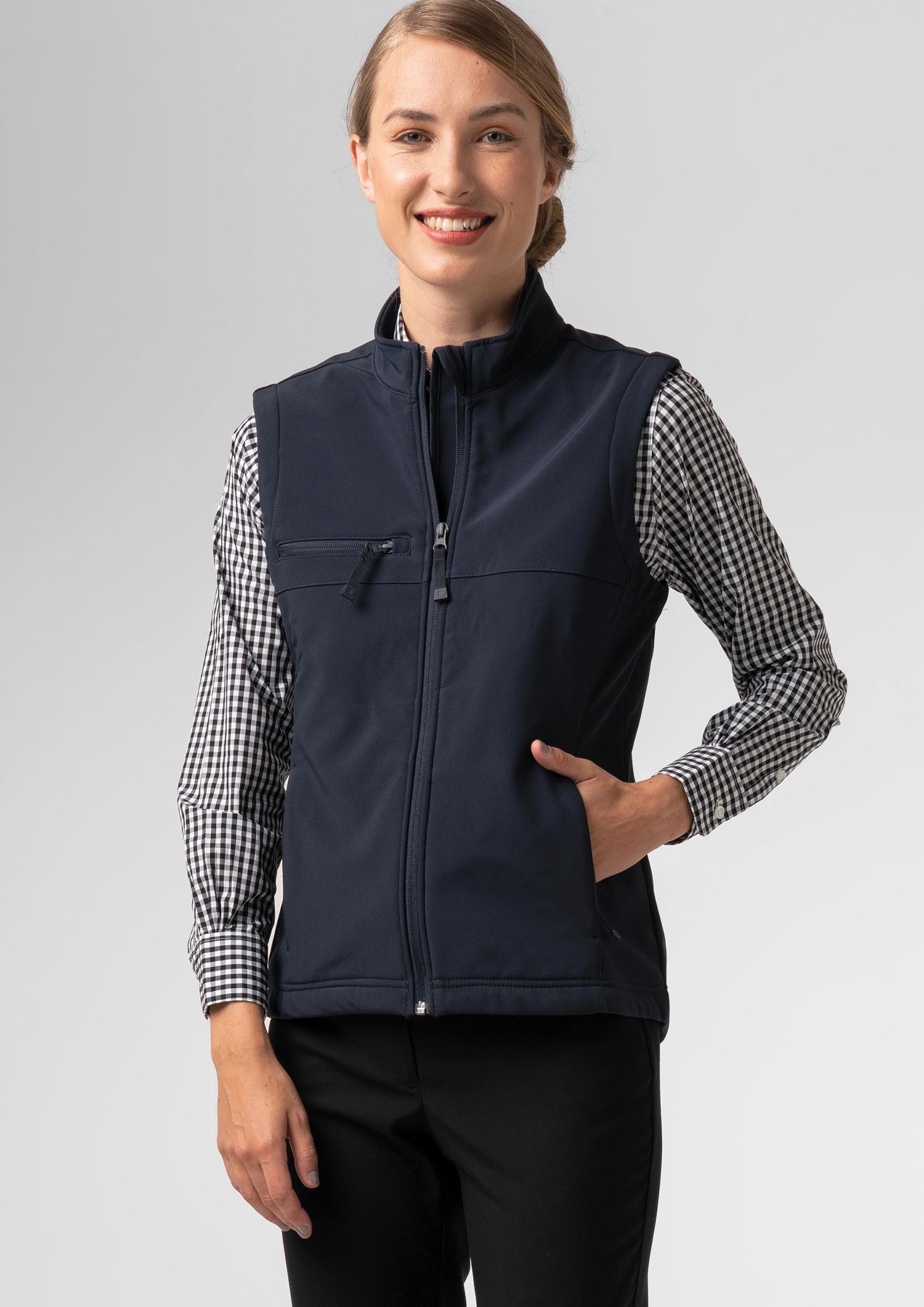 Everest Women's Soft Shell Vest - navy