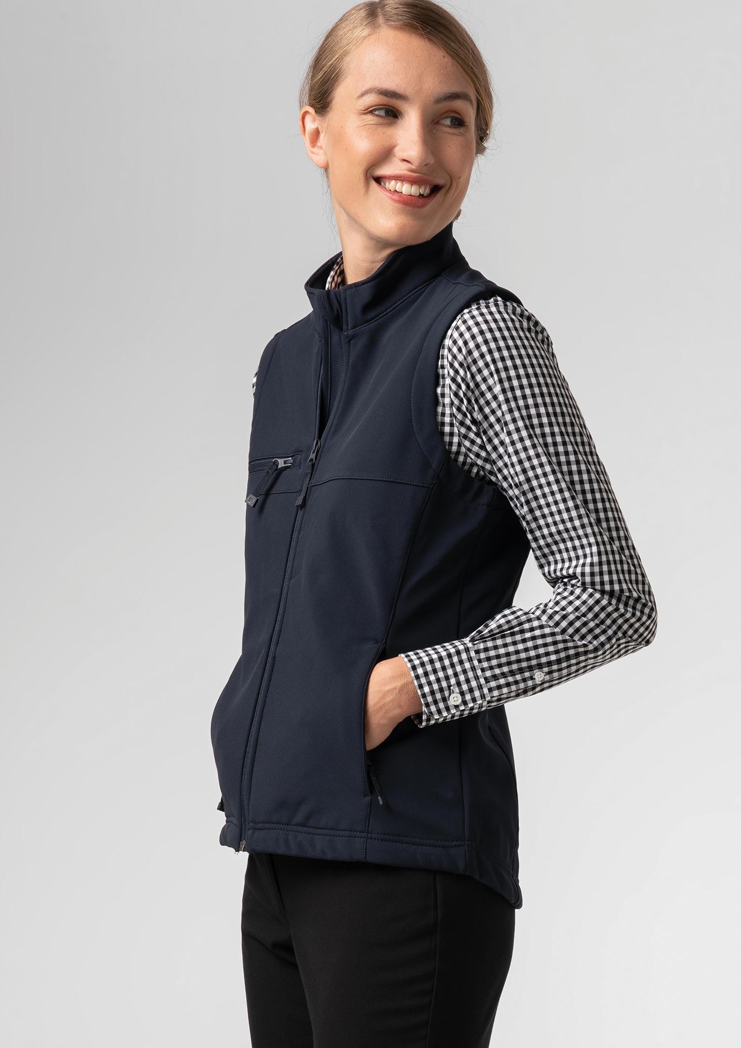 Everest Women's Soft Shell Vest - navy