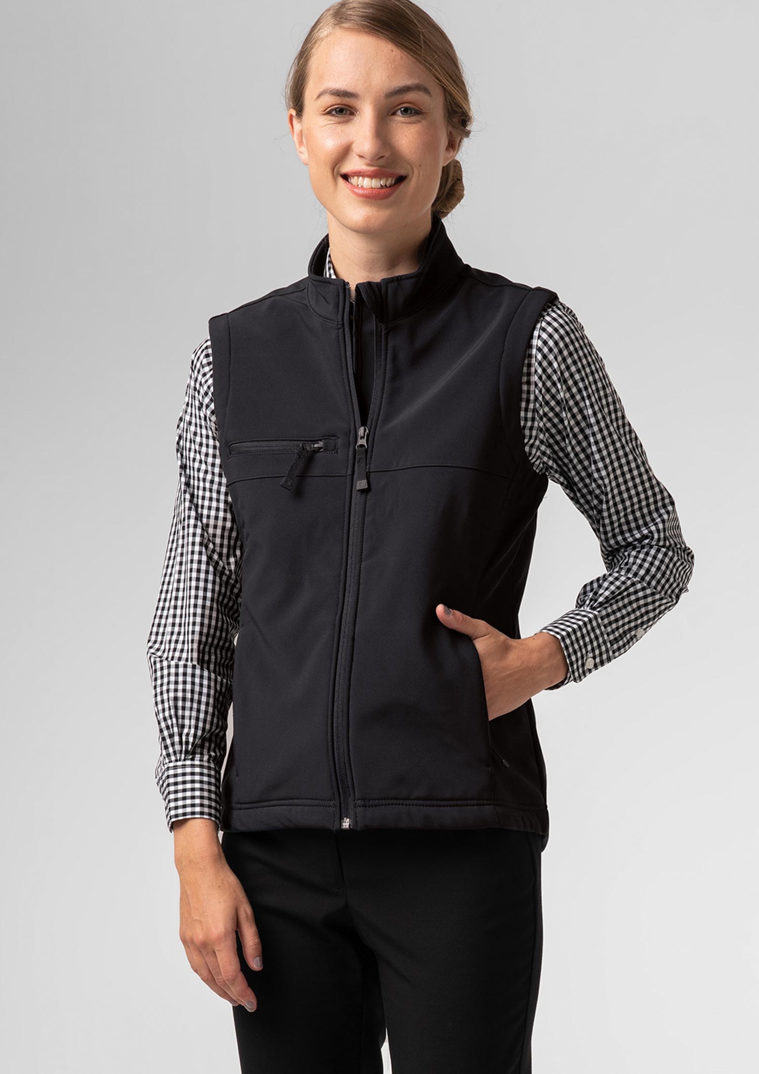 Everest Women's Soft Shell Vest - black