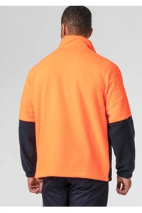 Hi Vis Day Fleece Top - orange/navy