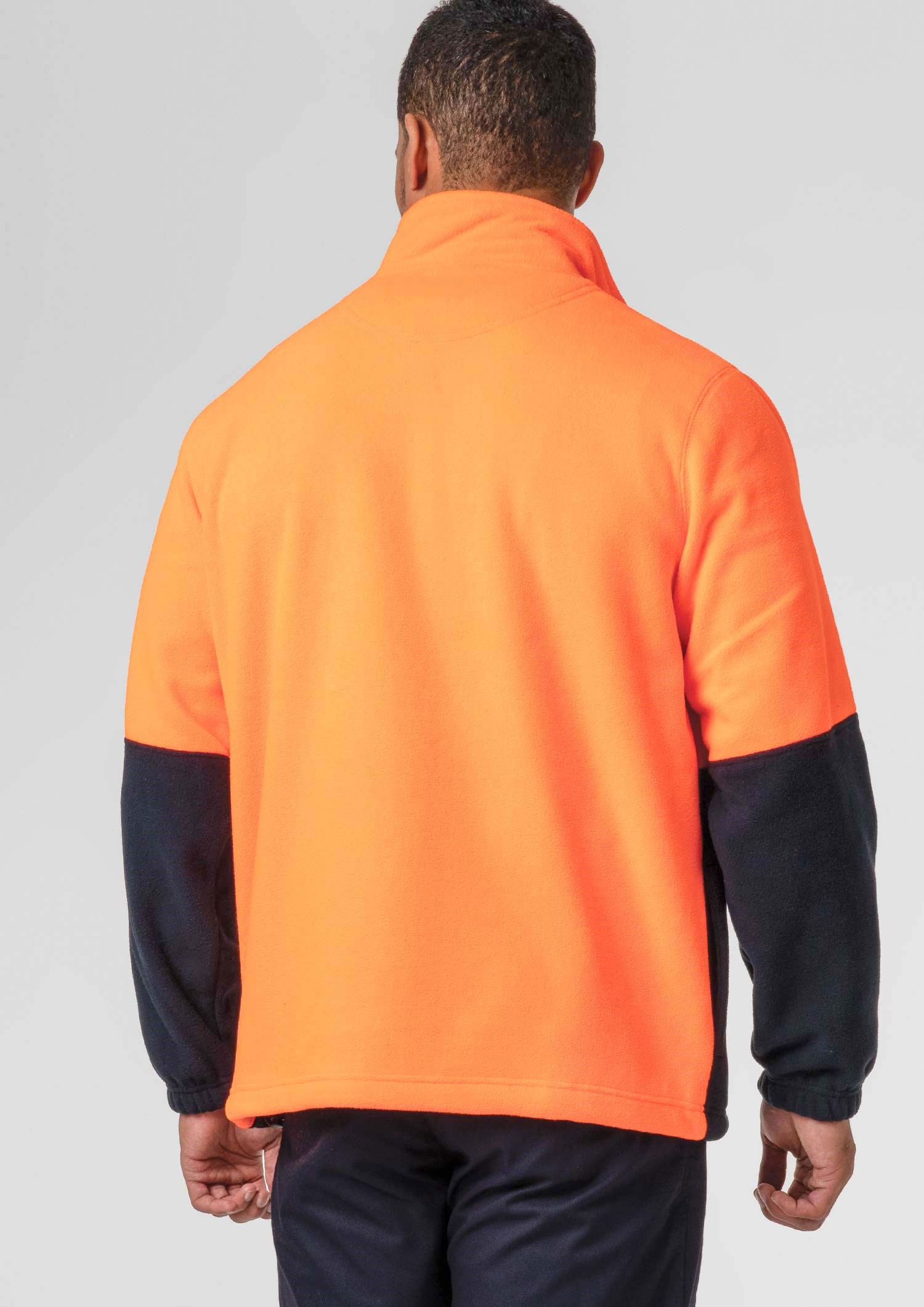 Hi Vis Day Fleece Top - orange/navy