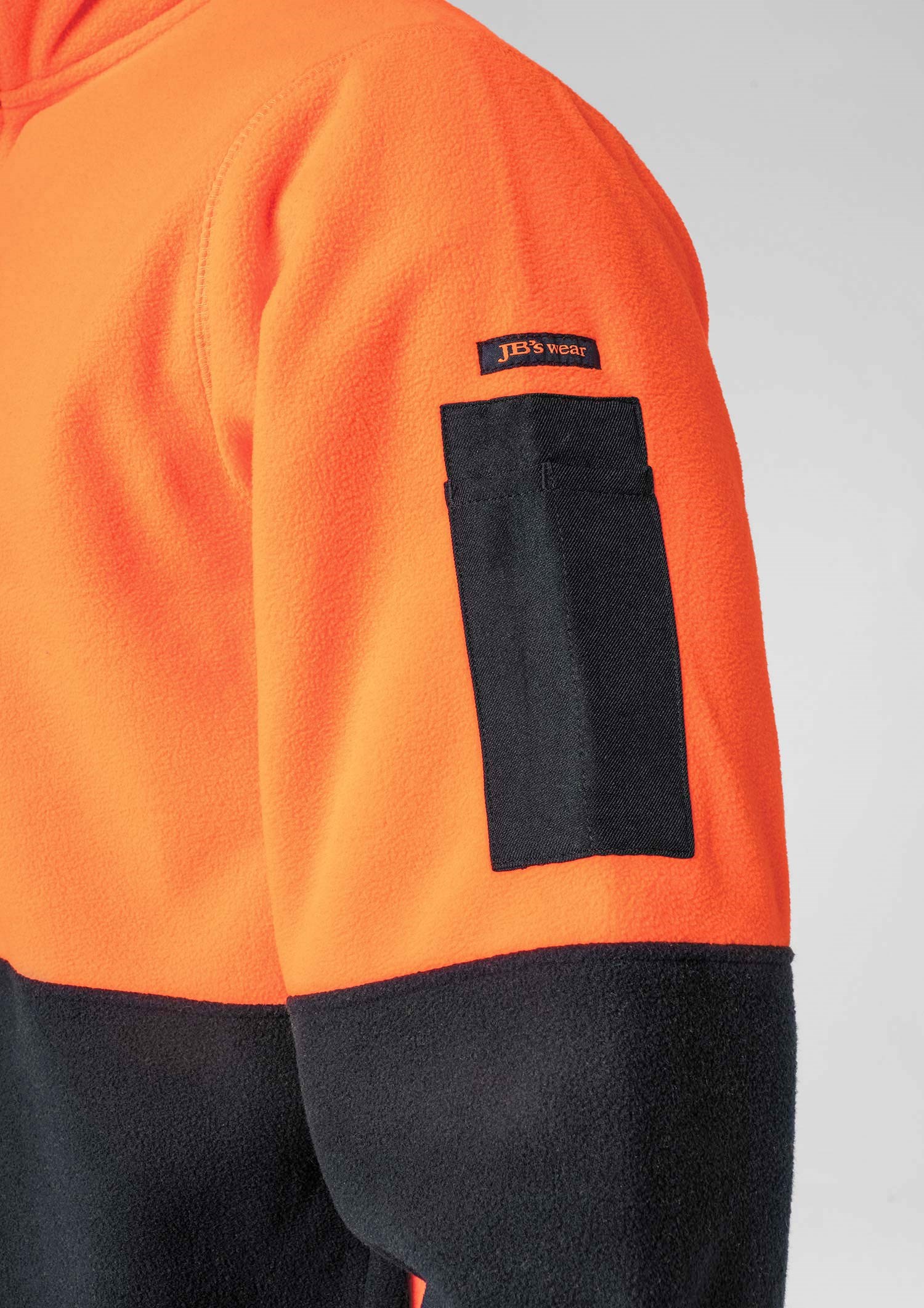 Hi Vis Day Fleece Top - orange/navy