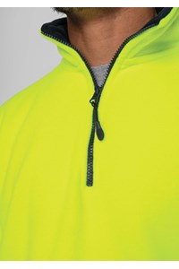 Hi Vis Day Fleece Top - yellow/navy
