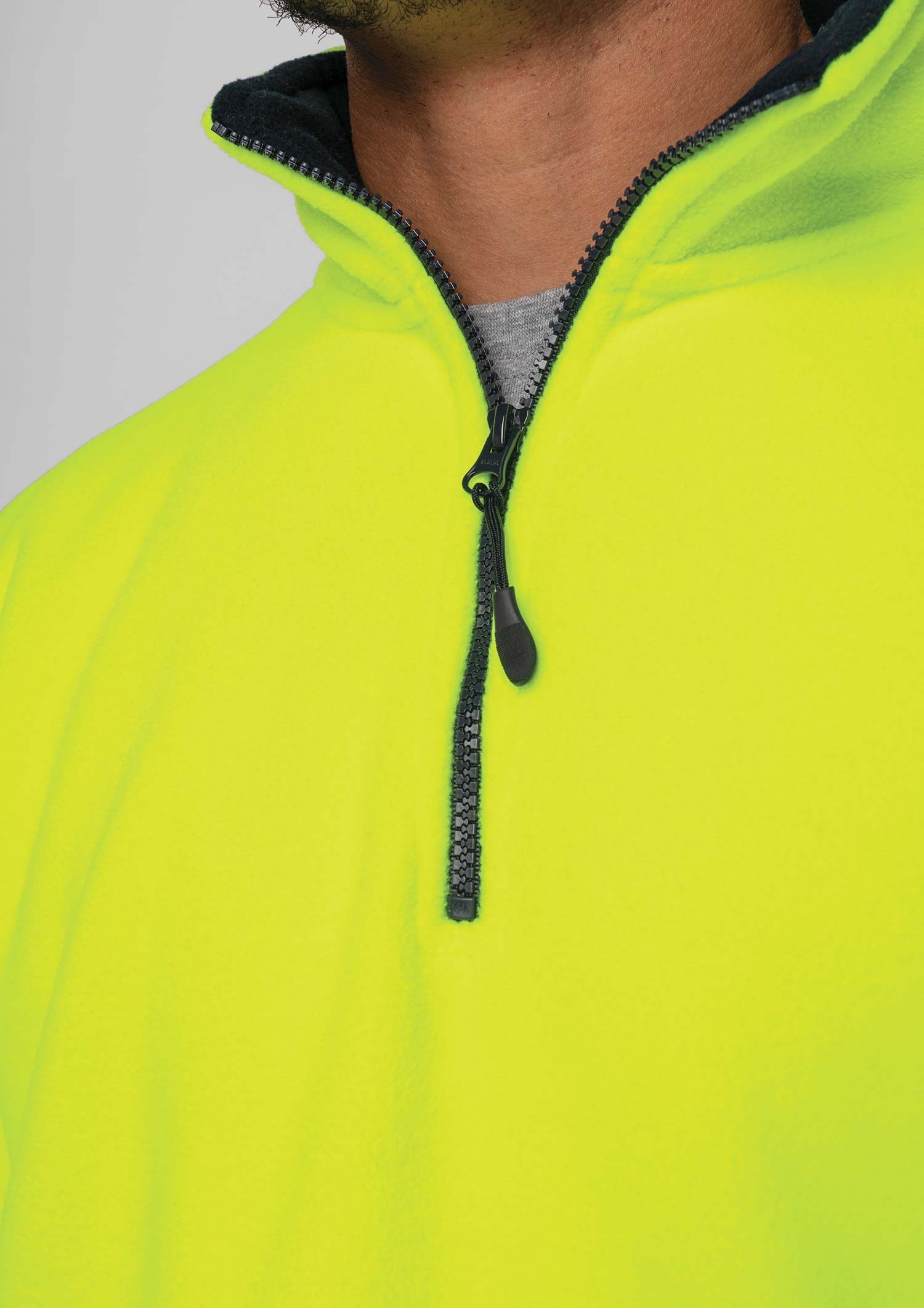 Hi Vis Day Fleece Top - yellow/navy