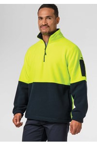 Hi Vis Day Fleece Top - yellow/navy