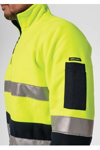 High Vis 1/2 Zip Fleece - yellow/navy
