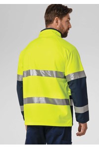 High Vis Soft Shell Jacket - yellow/navy