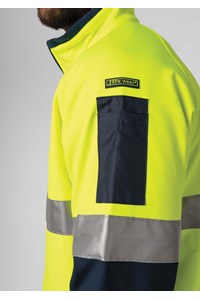 High Vis Soft Shell Jacket - yellow/navy