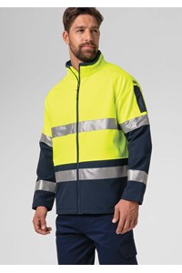 High Vis Soft Shell Jacket - yellow/navy