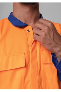 High Vis Day Poly-Cotton Dome Overall - royal/orange