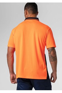 High Vis Polo Shirt - orange/navy