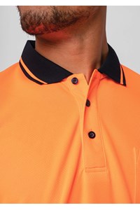 High Vis Polo Shirt - orange/navy