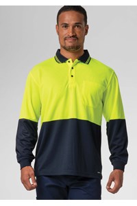 Hi Vis Day Polo - yellow/navy