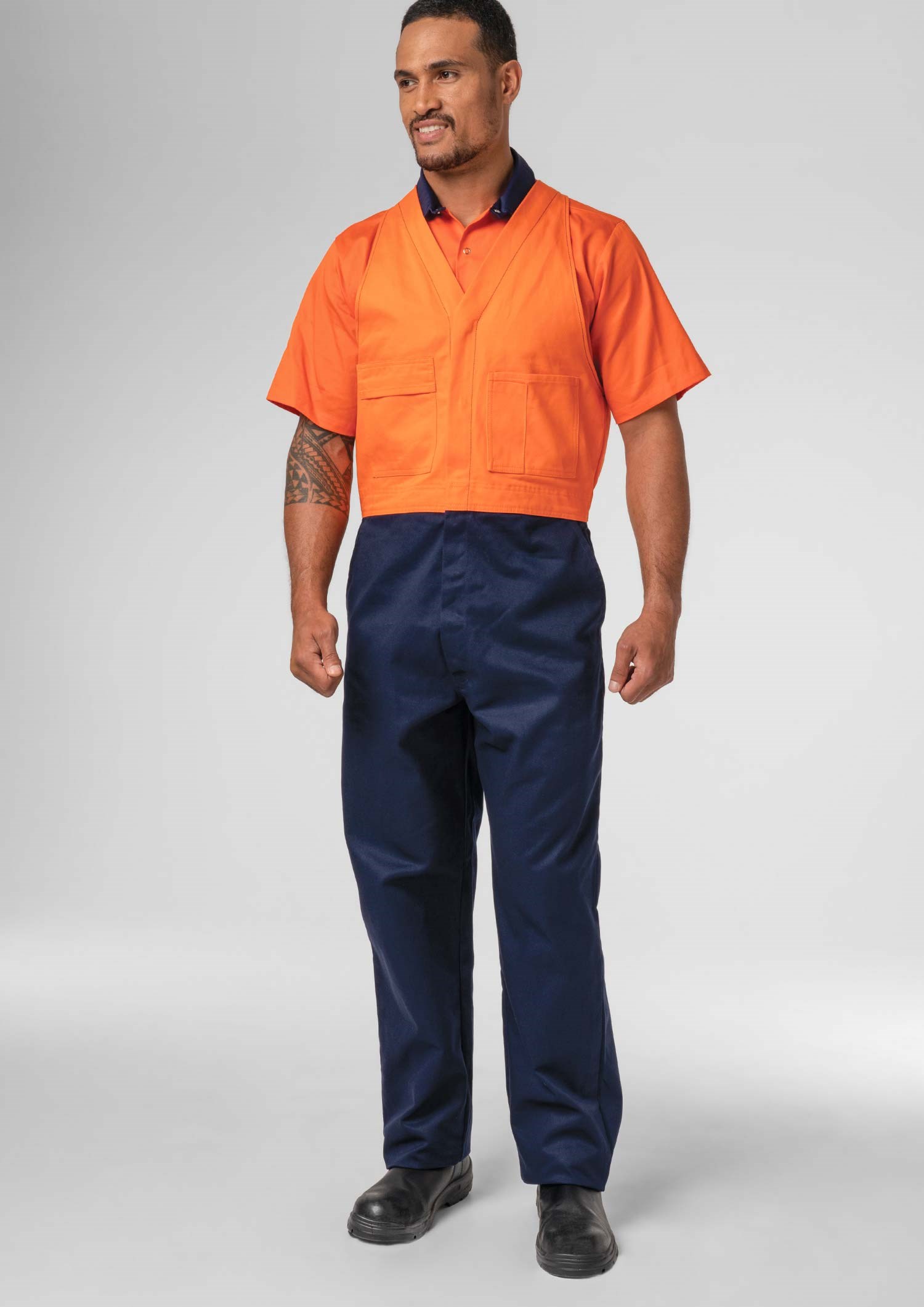 Hi Vis Day Roughall - navy/orange