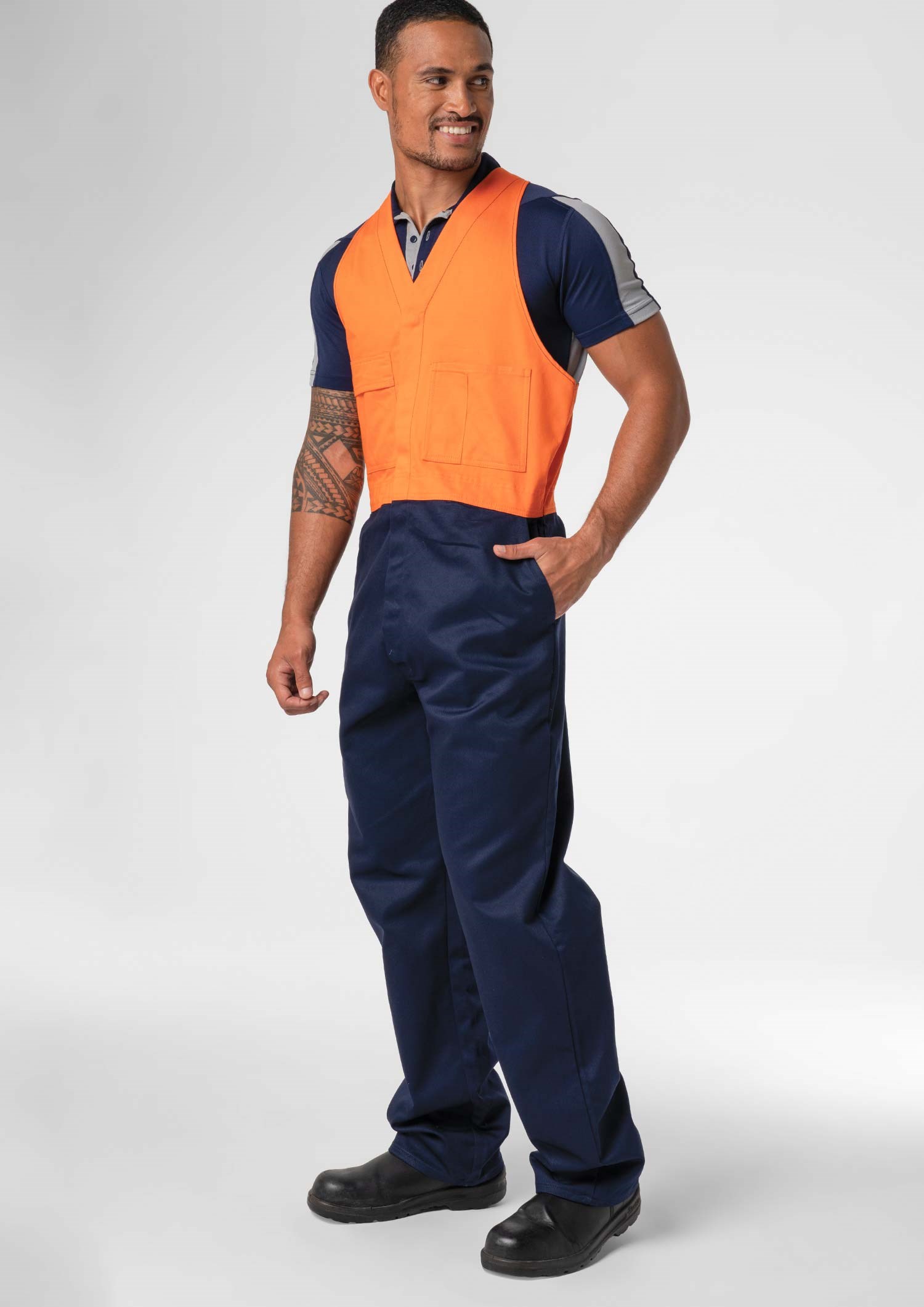 Hi Vis Day Roughall - navy/orange