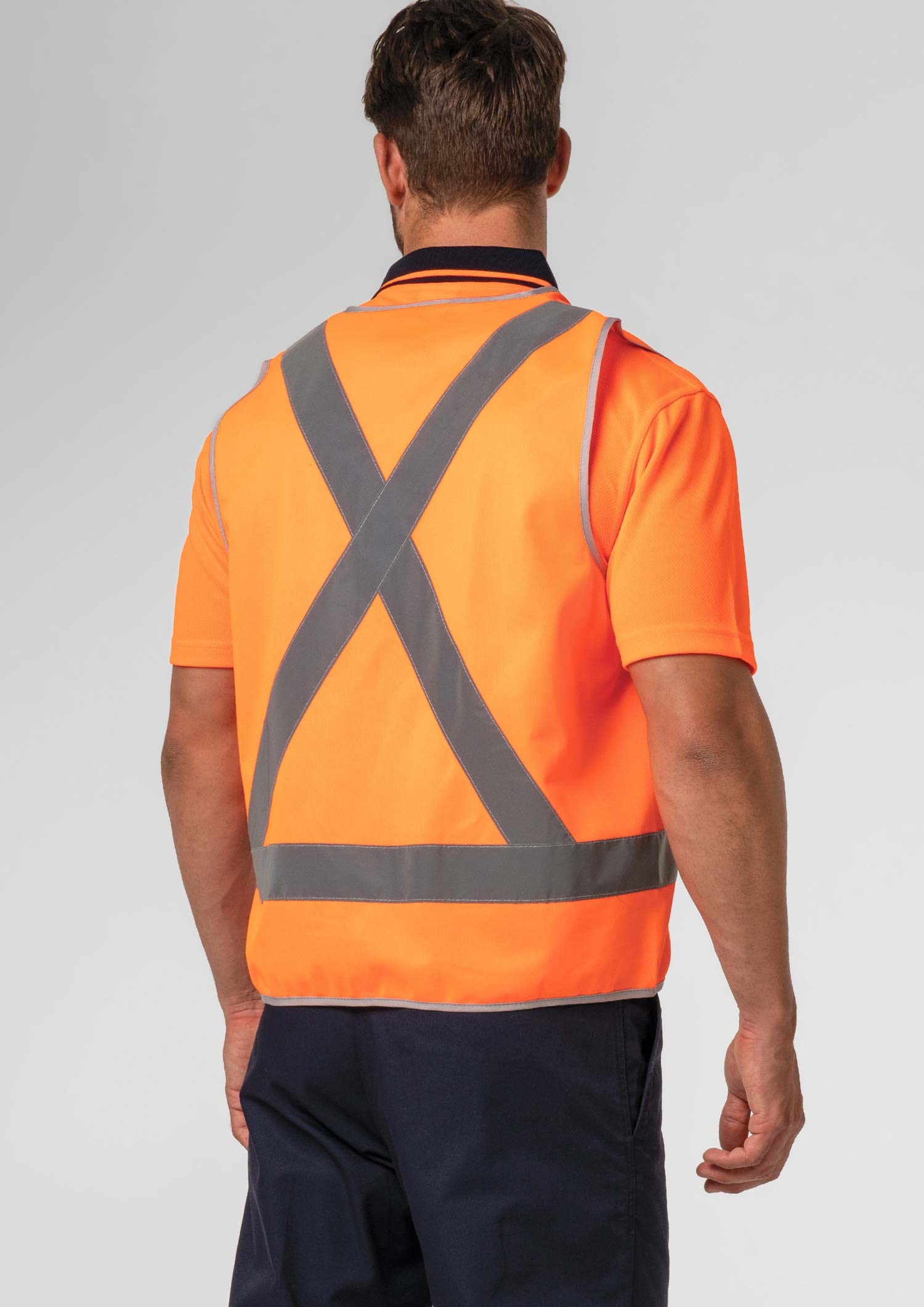 High Vis Safety Vest - compliant orange